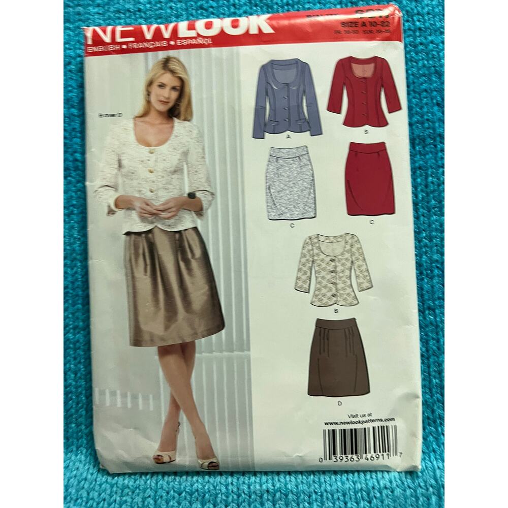 Simplicity 6911 Sewing pattern blazer pencil skirt size 10-22